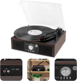 Fenton RP175DW BT USB ciemne drewno one size - Gramofony - miniaturka - grafika 1