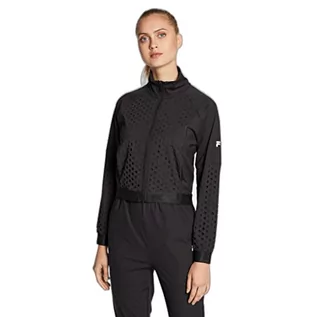 Kurtki damskie - FILA Damska kurtka RACELAND Cropped Track Jacket, Moonless Night, M - grafika 1