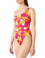 Stroje kąpielowe - sloggi shore Damski kostium kąpielowy Shore Flower Horn One Piece, Różowy - ciemna kombinacja, XS - miniaturka - grafika 1