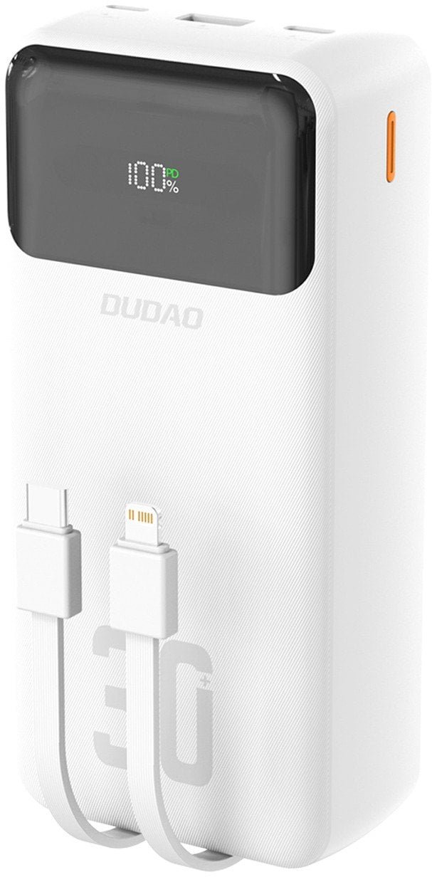 Dudao K15Max 30000mAh 22.5 Watt Hvid