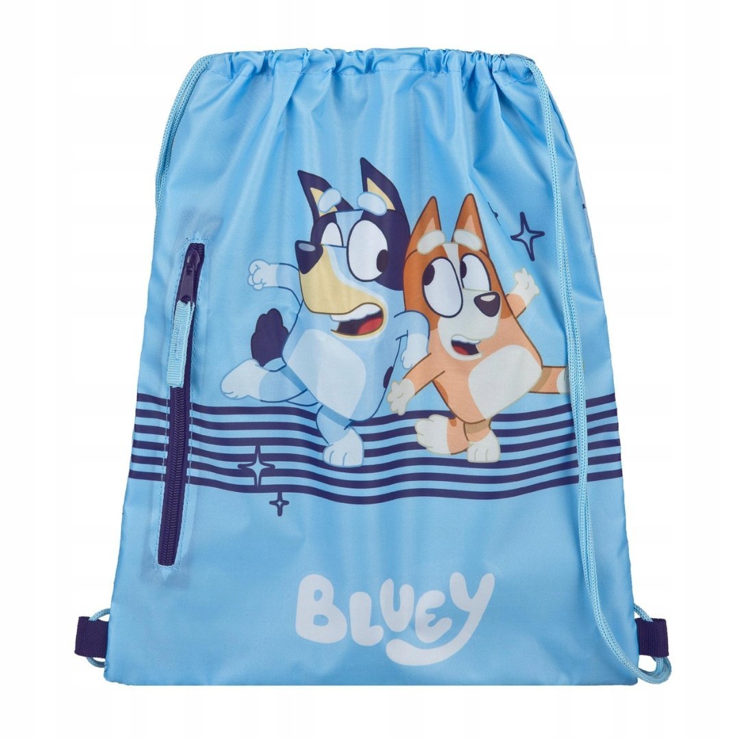 Worek na Buty Bluey Jasnoniebieski Szkolny WF Basen Wycieczka