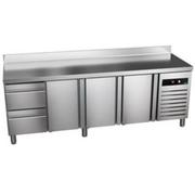 Stoły gastronomiczne - Stół chłodniczy z szufladami 2542x600x850mm ASBER GREEN LINE GTP-6-250-32 D - miniaturka - grafika 1