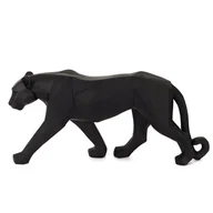 Figurki dekoracyjne - Figurka Pantera Origami czarna 40cm - miniaturka - grafika 1