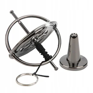 METALOWY ŻYROSKOP SAMOBALANSUJĄCY ANTYGRAWITACYJNY CZARNY - Zabawki sensoryczne - miniaturka - grafika 1