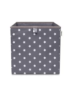 Lifeney Pudełko "Stars" w kolorze antracytowym - 33 x 33 x 33 cm - Pudła i pojemniki do przechowywania - miniaturka - grafika 1