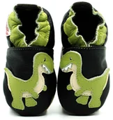 Buty dla dziewczynek - Zielony Rex ekoTuptusie kapcie dziecięce FASTER - miniaturka - grafika 1