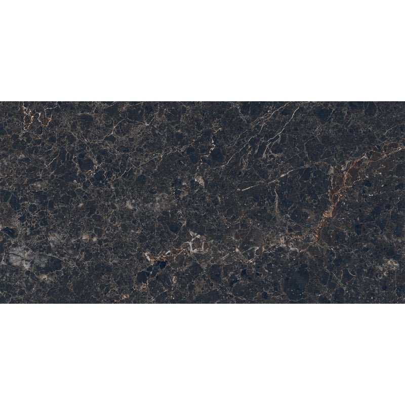 Mexen Slik Emperador Black gres szkliwiony rekt. G1, płytka podłogowo-ścienna 120 x 60 cm, wysoki połysk - TL207-120-060-01