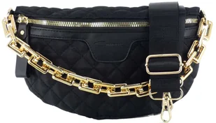 DAMSKA ELEGANCKA SASZETKA NERKA TOREBKA CROSSBODY BAG NA RAMIĘ CZARNA ZŁOTO - Torebki damskie DAMSKA ELEGANCKA SASZETKA NERKA TOREBKA CROSSBODY BAG NA RAMIĘ CZARNA ZŁOTO - Torebki damskie - miniaturka - grafika 1