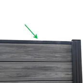 Ogrodzenia - Listwa pozioma górna do ogrodzenia Antracyt – dł. 1,8 m - miniaturka - grafika 1