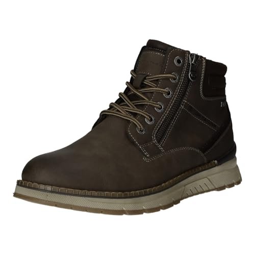 Tom Tailor Męskie 8480020002 modne kozaki, espresso, 46 EU, espresso, 46 EU