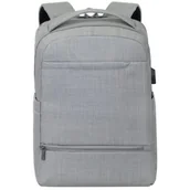 Torby na laptopy - Rivacase Plecak na laptopa Biscayne 8363 15.6 cali Szary - miniaturka - grafika 1