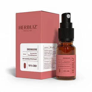 HERBLIZ Olej CBD Strawberry 10% 10.0 ml - Suplementy naturalne - miniaturka - grafika 1
