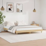 Łóżka - Rama łóżka, dąb sonoma, 160x200 cm, materiał drewnopochodny Lumarko! - miniaturka - grafika 1