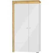 Szafy - Szafa THS-2 Theo Restol Biały, Dąb Riviera - miniaturka - grafika 1