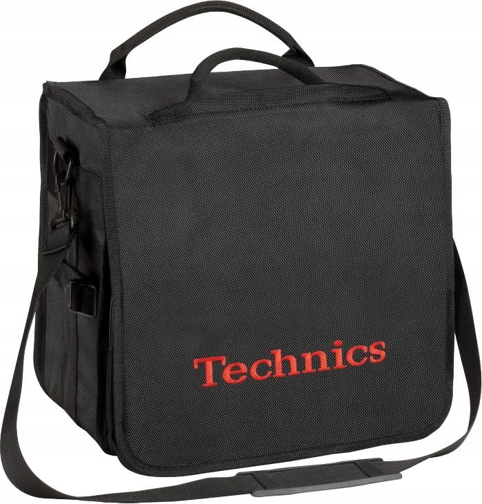 Plecak torba na winyle Technics BackBag na 45 Lp Czarny logo czerwone