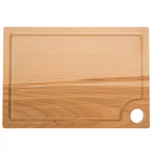 Domotti Deska do krojenia drewniana prostokątna Woody 26 x 18 cm - Deski do krojenia - miniaturka - grafika 1
