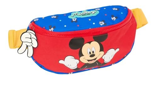 Safta MICKEY MOUSE GOOD DAY - saszetka na pasek dla dzieci, idealna dla młodzieży i dzieci w różnym wieku, wygodna i wszechstronna, jakość i wytrzymałość, 23 x 9 x 14 cm, Niebieski, M, Casual