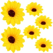 Sztuczne kwiaty - Główki Słonecznika 6 szt KR354 - miniaturka - grafika 1