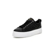 Półbuty damskie - Damskie Sneakersy GUESS GIANELE4 FLPGN4FAL12-BLACK – Czarny - miniaturka - grafika 1