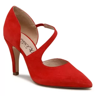 Czółenka - Szpilki CAPRICE - 9-24400-26 Red Suede 524 - grafika 1