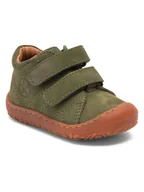 Buciki dla niemowląt - bisgaard Skórzane buty "Hale" w kolorze zielonym do chodzenia na boso - miniaturka - grafika 1
