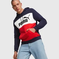 Bluzy sportowe męskie - Bluza Męska Puma Kangurka Z Kapturem Bawełniana 670168-06 - miniaturka - grafika 1