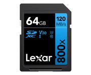 Karty pamięci - Lexar 64GB 800x Professional SDXC UHS-I U3 V30 - miniaturka - grafika 1