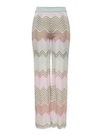 Spodnie damskie - ONLY Spodnie "Alvira" w kolorze jasnoróżowo-turkusowym - miniaturka - grafika 1