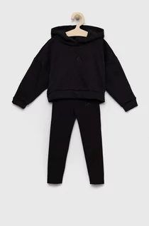 Dresy i komplety dla dziewczynek - adidas komplet dziecięcy kolor czarny - grafika 1
