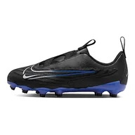 Buty dla chłopców - Nike Jr Phantom Gx Academy Fg/Mg sneakersy chłopięce, Black Chrome Hyper Royal, 35.5 eu - miniaturka - grafika 1