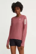 Bluzki damskie - adidas Performance longsleeve do biegania Own The Run Base kolor różowy IM5405 - miniaturka - grafika 1