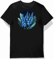 Koszulki męskie - Koszulka męska czarna z motywem tropikalnych kwiatów 3XL - miniaturka - grafika 1