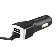 Ładowarki samochodowe - Qoltec Ładowarka samochodowa 12-24V | 5V | 3.4A | USB + kabel USB typC 50142 - miniaturka - grafika 1