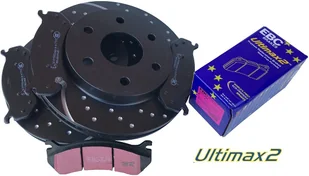 Przednie klocki Ultimax2 + NAWIERCANE NACINANE tarcze hamulcowe EBC seria GD Chevrolet Tahoe 2000-2006 - Tarcze hamulcowe - miniaturka - grafika 12