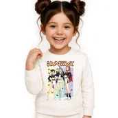 Bluzy dla dziewczynek - BLUZA DZIECIĘCA KPOP DEMON HUNTERS HUNTRIX 146-152 BAWEŁNIANA JAKOŚĆ - miniaturka - grafika 1
