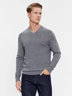Swetry męskie - Calvin Klein Sweter K10K110423 Szary Slim Fit - miniaturka - grafika 1