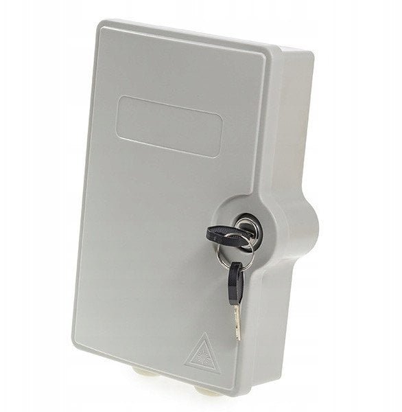 Przełącznica FTTH, IP65, 2x SC simplex, bez adapterów, zamykana na klucz