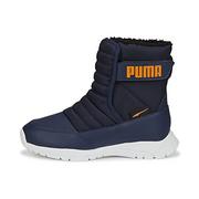 Buty dla dziewczynek - PUMA Unisex buty dziecięce Nieve WTR Ac Ps Sneaker, Peacoat Vibrant Orange, 30 EU - miniaturka - grafika 1