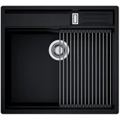 Zlewozmywaki - Zlewozmywak GLOBALO SILVANO 60.1 BLACK/IX - miniaturka - grafika 1
