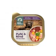 Mokra karma dla psów - Pure Nature Dog Pute Rind - indyk i wołowina z marchewką i fenkułem dla dorosłych psów 150 g - miniaturka - grafika 1