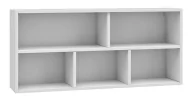 Półki do salonu - Skandynawska półka ścienna Taylor 6X - biała - miniaturka - grafika 1