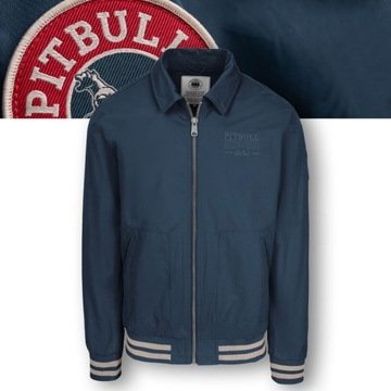Męska Kurtka przejściowa Pitbull Pioneer Kurtka typu Harrington Bawełna