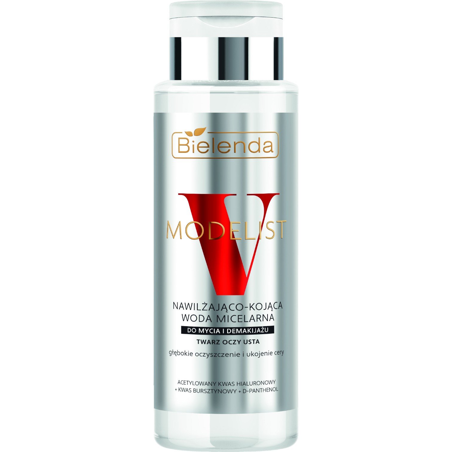 Bielenda V-Modelist Nawilżająco-kojąca woda micelarna do mycia i demakijażu twarzy, oczu i ust