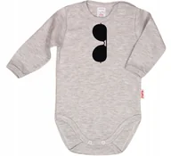 Body dla niemowląt - BODY NAPIS nadruk PRZYCIEMNIANE OKULARY r 80 KLEKLE - miniaturka - grafika 1