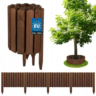 OBRZEŻE PALISADA OGRODOWA 200X30CM PŁOTEK TRAWNIKOWY WBIJANY DREWNO BRĄZOWY - Ogrodzenia OBRZEŻE PALISADA OGRODOWA 200X30CM PŁOTEK TRAWNIKOWY WBIJANY DREWNO BRĄZOWY - Ogrodzenia - miniaturka - grafika 1
