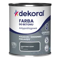 Emalie - Dekoral Farba do betonu Akrylit B grafitowo-szary 0,75 l - miniaturka - grafika 1