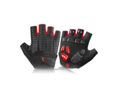 Rękawiczki rowerowe - Rękawiczki rowerowe na rower bez palców L RockBros S169BR-L czarne - miniaturka - grafika 1