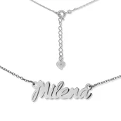 Naszyjniki - Naszyjnik srebrny Ag 925 imię Milena MILENA/CEL/R - miniaturka - grafika 1