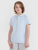 Koszulki dla dziewczynek - 4F Koszulka polo dziecięca - niebieska 164 (13-14 lat) - miniaturka - grafika 1