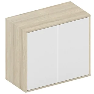 Niska szafka z drzwiami FUTURE, 710 x 800 x 400, dąb - Szafki biurowe - miniaturka - grafika 1